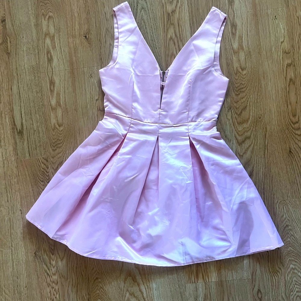 Light pink mini dress